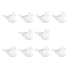 10PCS Bird Floral Arrangement Block Blank Modelling Ornament