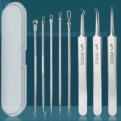 Acne Needle Blackhead Remover – Pimple & Comedone Extractor Tool Kit with Tweeze