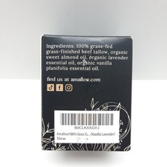 AMALLOW WHIPPED TALLOW CREAM VANILLA LAVENDER 4 OZ