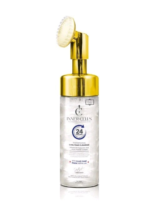 Inner Cells Purifying Lava Foam Cleanser Hyaluronic Acid + Multi-Peptide Complex