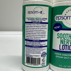 2 Pack! Epsom-It Soothing Epsom Salt Nerve Muscle Roll-on Lotion 3oz NEW (6 Oz.)