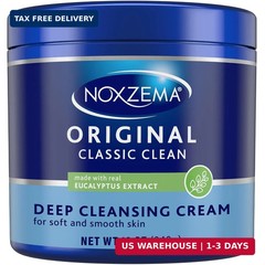 Noxzema Classic Clean Cream, Original Deep 12 Fl Oz (Pack of 1), Ivory