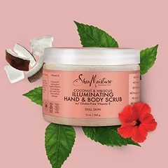 SheaMoisture Body Scrub for Dull Skin Illuminating Coconut and Hibiscus