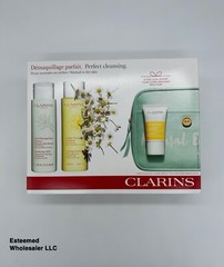 CLARINS Perfect Cleansing 3PC Set: Cleansing Milk, Toning Lotion & Oil Scrub