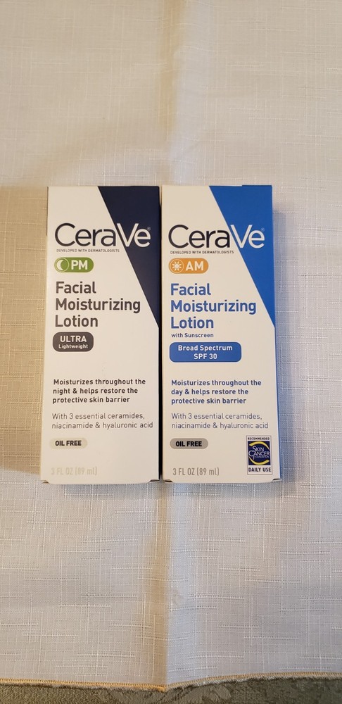 CeraVe AM/PM Facial Moisturizing Lotion Pack Exp Date: 01/2027 (Sealed)