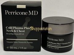 Perricone MD Cold Plasma Plus+ Neck & Chest SPF25 1oz/ 30ml Exp 01 / 2026