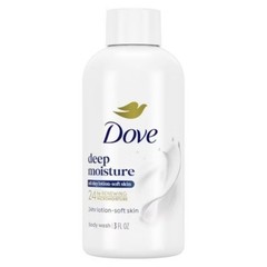Deep Moisture Mini Body Wash 24hr Lotion-Soft Skin – Travel Size – 3 fl oz