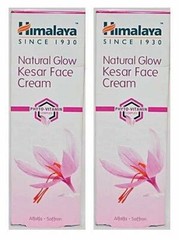 2 x Himalaya NATURAL GLOW KESAR FACE CREAM 50gm with Saffron & Alfalfa FREE SHIP