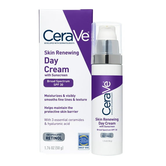 CeraVe Skin Renewing Day Cream w/ SPF 30 Facial Moisturizer 1.76 fl ~ Exp 1/28