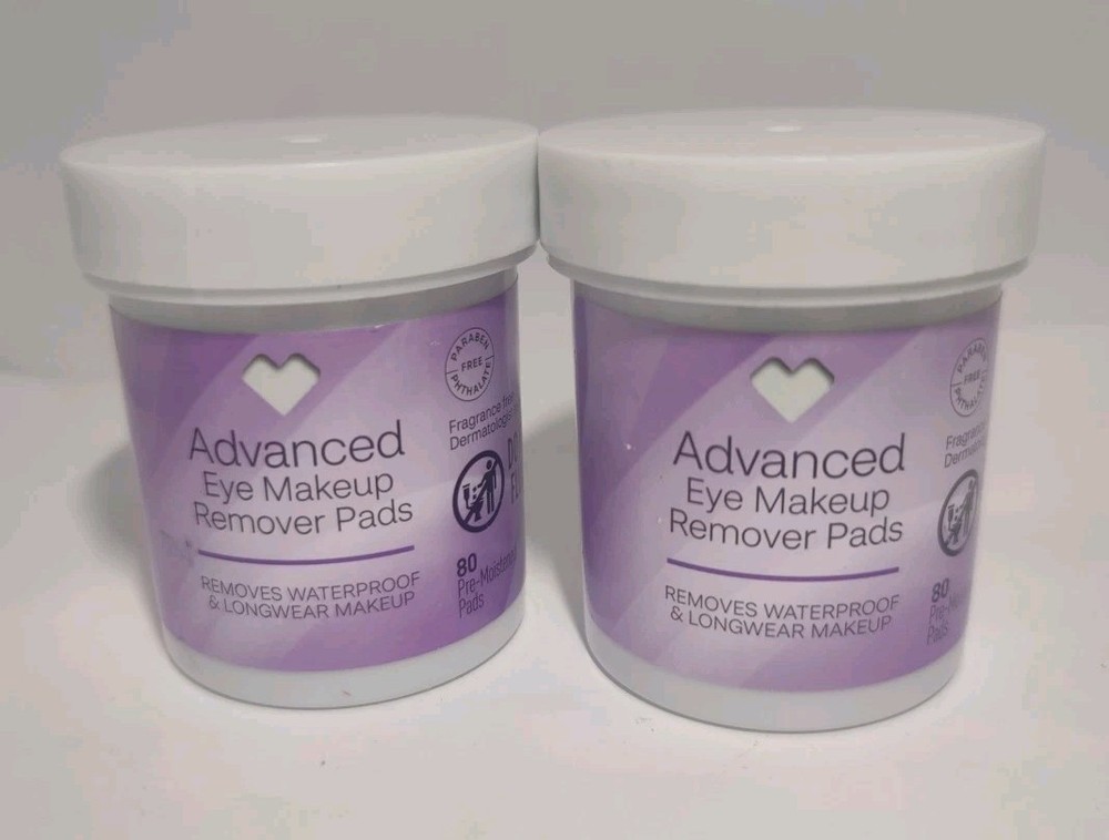 2x CVS Advanced Eye Makeup Remover Pads! New/ Sealed. 80 pads each
