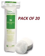 INTRINSICS Cotton 2&Prime; Pads round 80/bag – PACK OF 20
