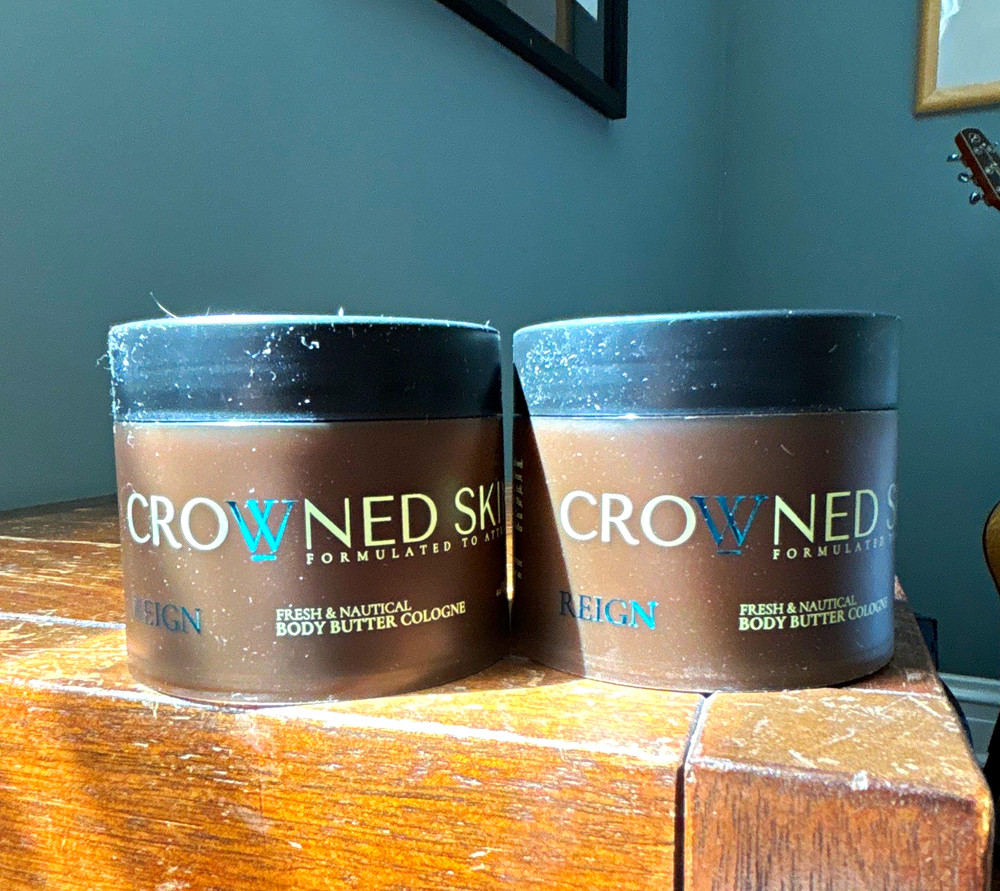 Crowned Skin Reign Body Butter Shea Butter Moisturizer Scented Body 4 oz 2 Pack