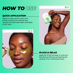 Vitamasques Hydrogel Eye Pads – Infused with Real Petals, under Eye Mask, Birthd