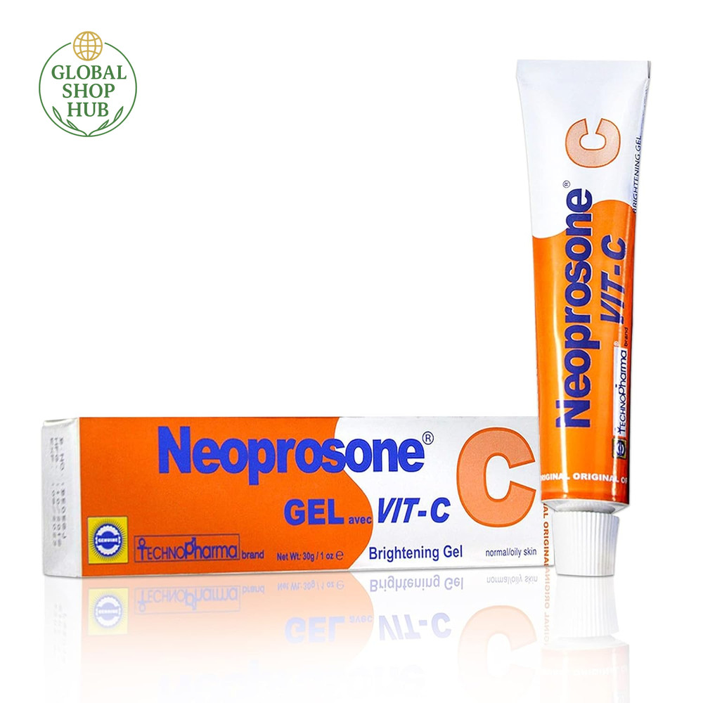 , Vitamin C Gel – 1 Fl Oz / 30 Ml – Brightening Gel Cream for Neck, Face, Body,