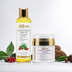 Stretch Mark Cream & Body Oil Set Moisturizing Skin Care for Women & Men