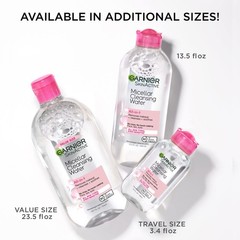 Garnier Micellar Cleansing Water, All-in-1 3.4 Fl Oz (Pack of 1), White