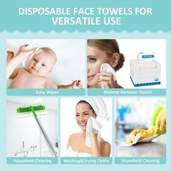 Face Towels, Disposable Face Towelette, Biodegradable Makeup Remover Dr