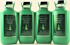 QTY 4 – Bath & Body Works VANILLA BEAN NOEL Body Lotion Moisturizer Cream 8Oz