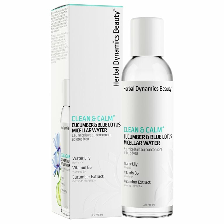 Herbal Dynamics Beauty Clean & Calm Cucumber & Blue Lotus Micellar Water 4 Oz