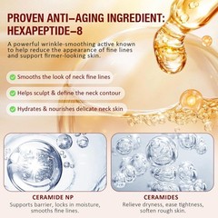 AH-8 Firming Neck Cream with Roller – Anti-Aging Moisturizer for Neck & Chest…