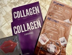 ROZINO Collagen Firming Sheet Face Masks Lip Mask Bundle