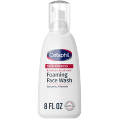 Cetaphil Redness Relieving Foaming Face Wash Sensitive Skin Calming Wash 8oz