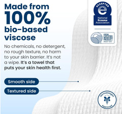 Clean Skin Club Clean Towels XL™, 100% USDA Biobased Face Towel, Disposable 50Ct