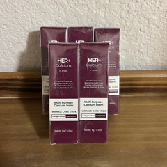 LOT Of 5 Her+ Calcium Multi-Purpose Balm Wrinkle Core Stick Exp 02/2029 9g New