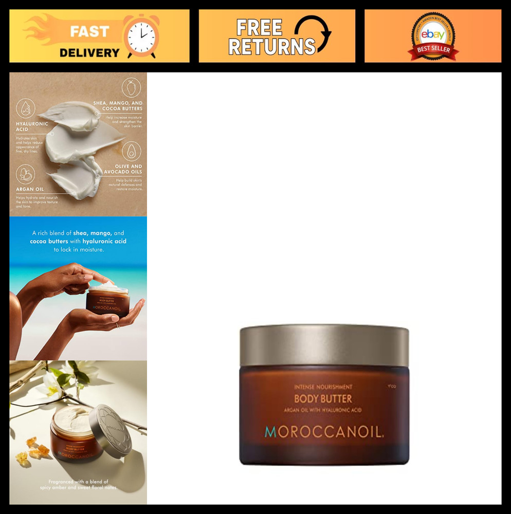 Luxurious Body Butter, Original Fragrance, Moisturizing Skin Cream, 8.5 oz