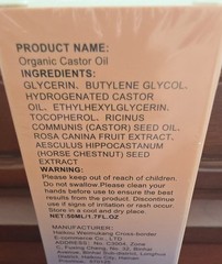 8 Pack Organic Cold Pressed Castor Oil Rose Quartz Roller Hexane Free Exp 2029 !