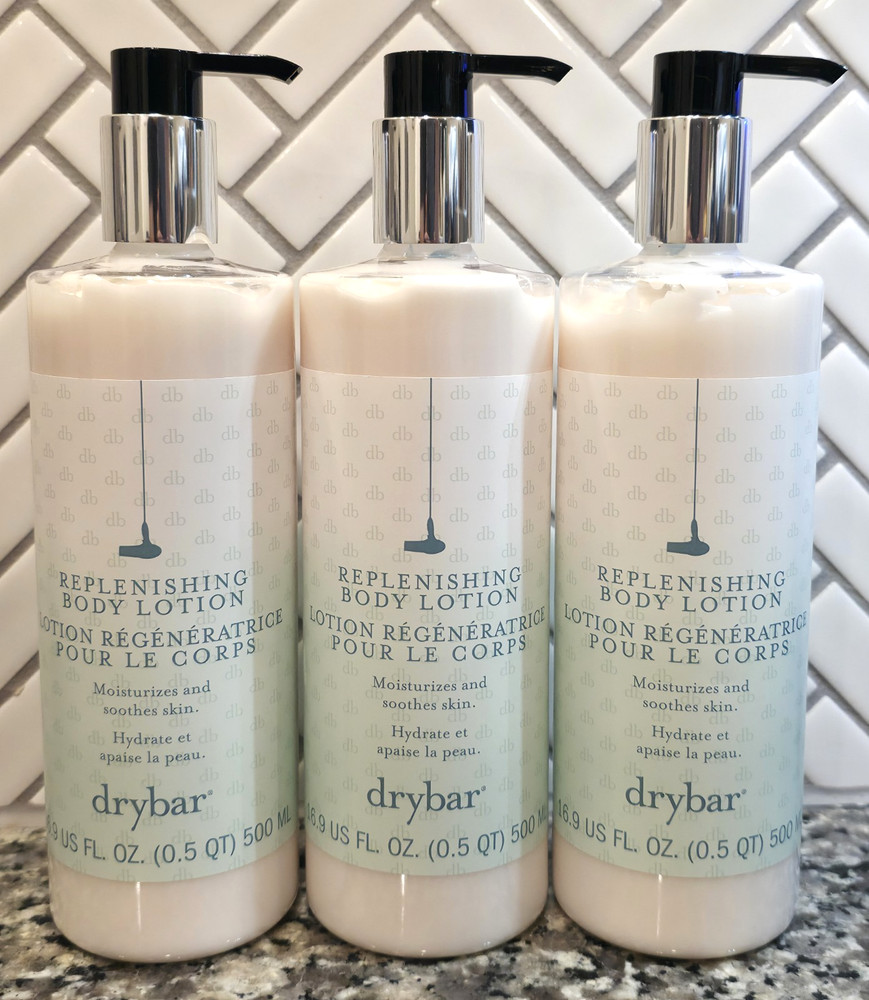 3 PACK Drybar Replenishing Body Lotion 16.9oz