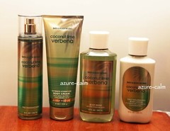 Bath & Body Works COCONUT LIME VERBENA Body Mist, Cream, Shower Gel & Lotion 4PC
