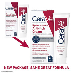 CeraVe 1% Hydrocortisone Anti-Itch Cream Eczema Dry Skin Relief 1 oz New