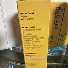 Radiant Rich Red Clay Mask Brightening Clear Control Oil Revitalize Skin