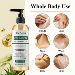 3Pack Collagen Luxury Body Oil Firms Tighten & Hydrate Loose Skin 100ml