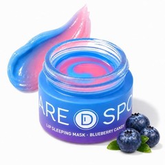 SPODARE Blueberry Lip Mask Overnight, Swirl Lip Sleeping Mask for Dry Cracked Li