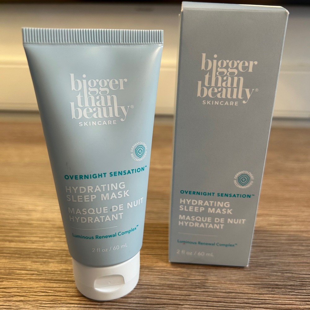 Bigger Than Beauty Skincare Overnight Hydrating Sleep Mask 2 Fluid Ounces New