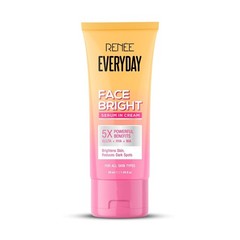 RENEE Everyday Face Bright Serum In Cream Niacinamide Glutathione 50ml pack of 2