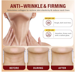 AH8 Firming Neck Cream Tightener with Built-in Massage Roller for Lifting (Gold)