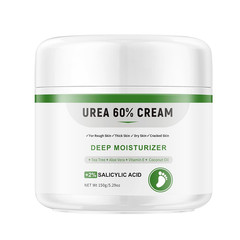 Urea Cream 60 Percent for Feet Maximum Strength plus Salicylic Acid 2%, Tea Tree