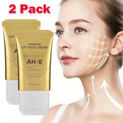 2 Pack ~ AH-8 Firming Neck Cream with Roller 4.23 oz Each ~ Sealed in Box