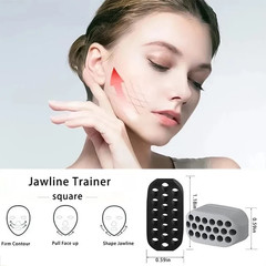 Silicone Jaw Exerciser Facial Toner & Jawline Fitness Ball Neck Toning Equipment