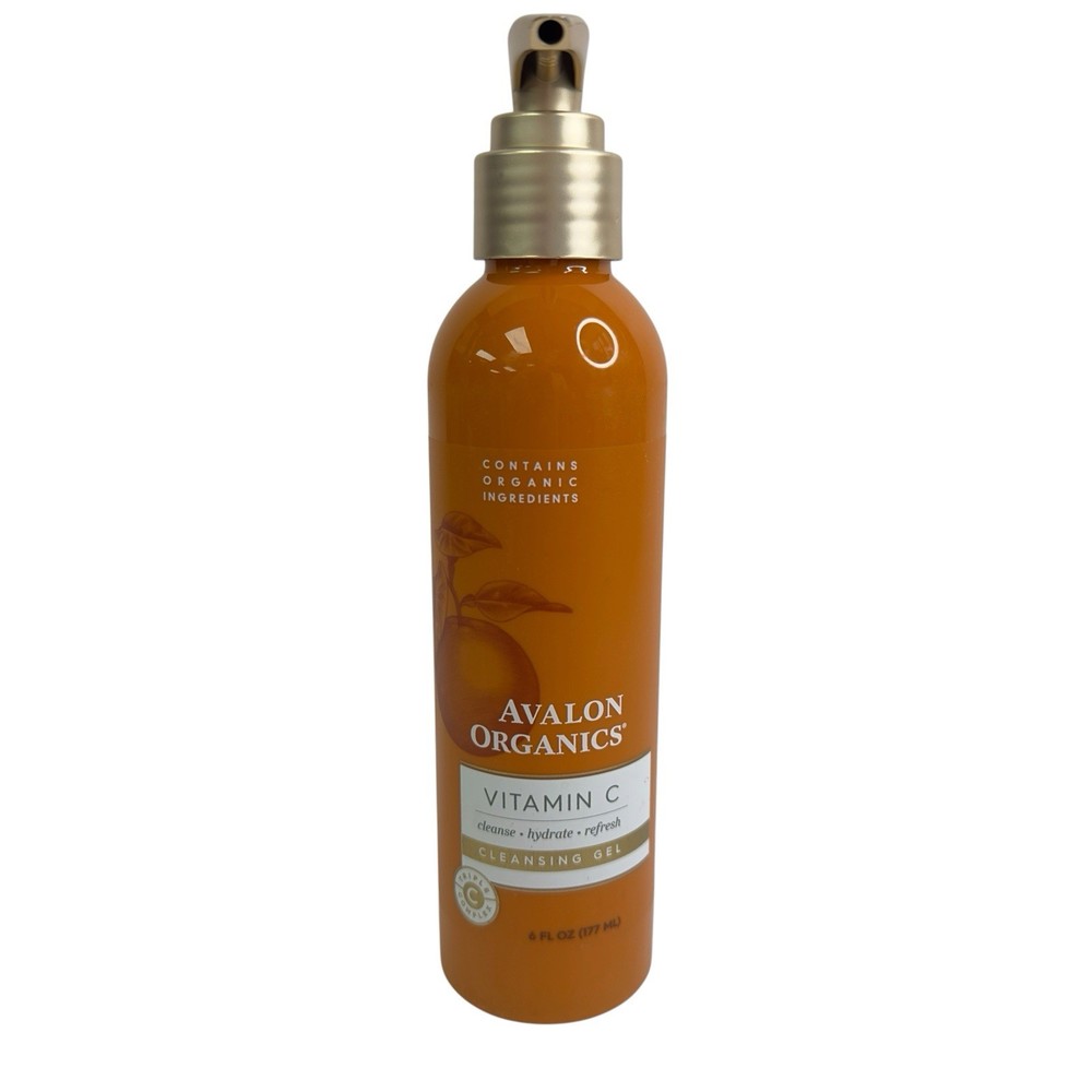Avalon Organics Vitamin C Cleansing Gel with Pump 6 Oz NEW FREE SHIP