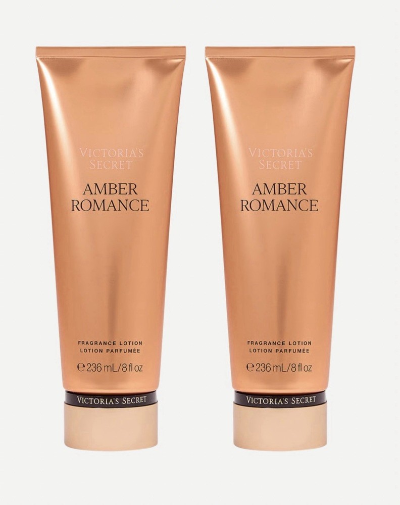VICTORIA’S SECRET AMBER ROMANCE FRAGRANCE BODY LOTION CREAM 8 oz Pack Of 2