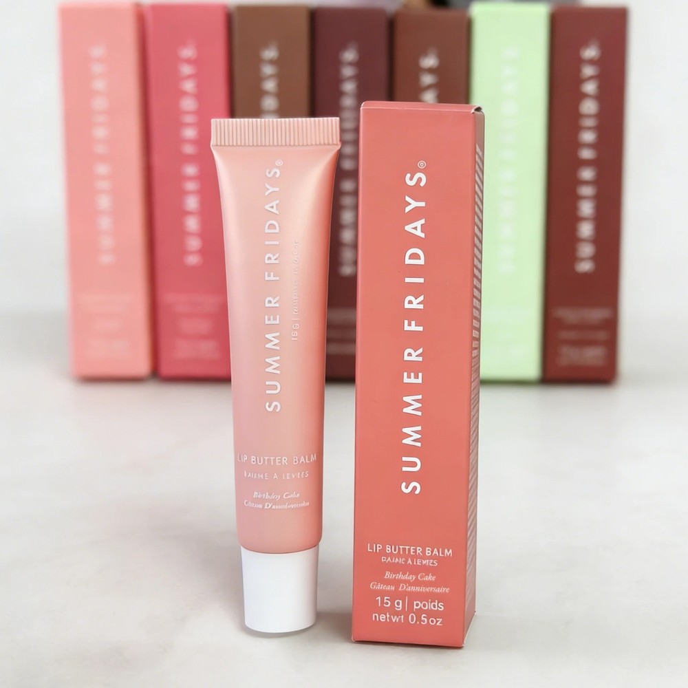 Summer Fridays Lip Butter Balm Set 0.5oz 15g New In Box Best Same Day Shipping..