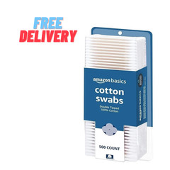 Cotton Swabs for Personal Hygiene and Baby Care, 500 Count, 1 Pack