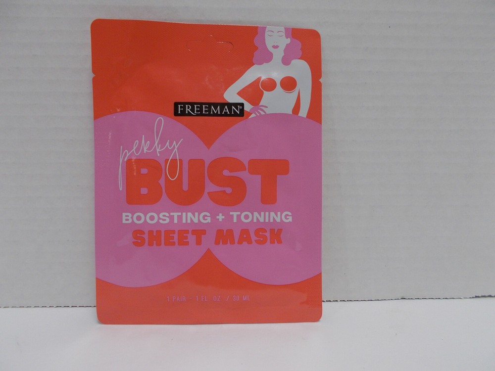 FREEMAN Perky Bust boosting and toning sheet mask 1 pair 1 fl oz NEW