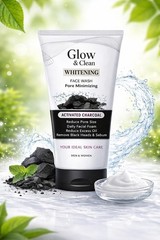 Glow & Clean Activated Charcoal Face Wash Oil Control Skin Care 100ml