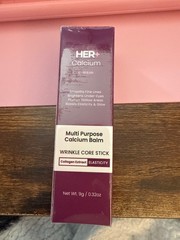 Her+ Calcium Multi-Purpose Balm Wrinkle Core Stick Exp 03/2029 9g NEW SEALED
