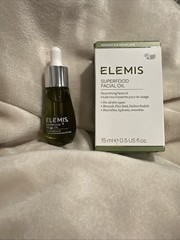 Elemis Superfood Nourishing Facial Oil 0.5 oz / 15 ml NIB + FREE Elemis Zip Bag